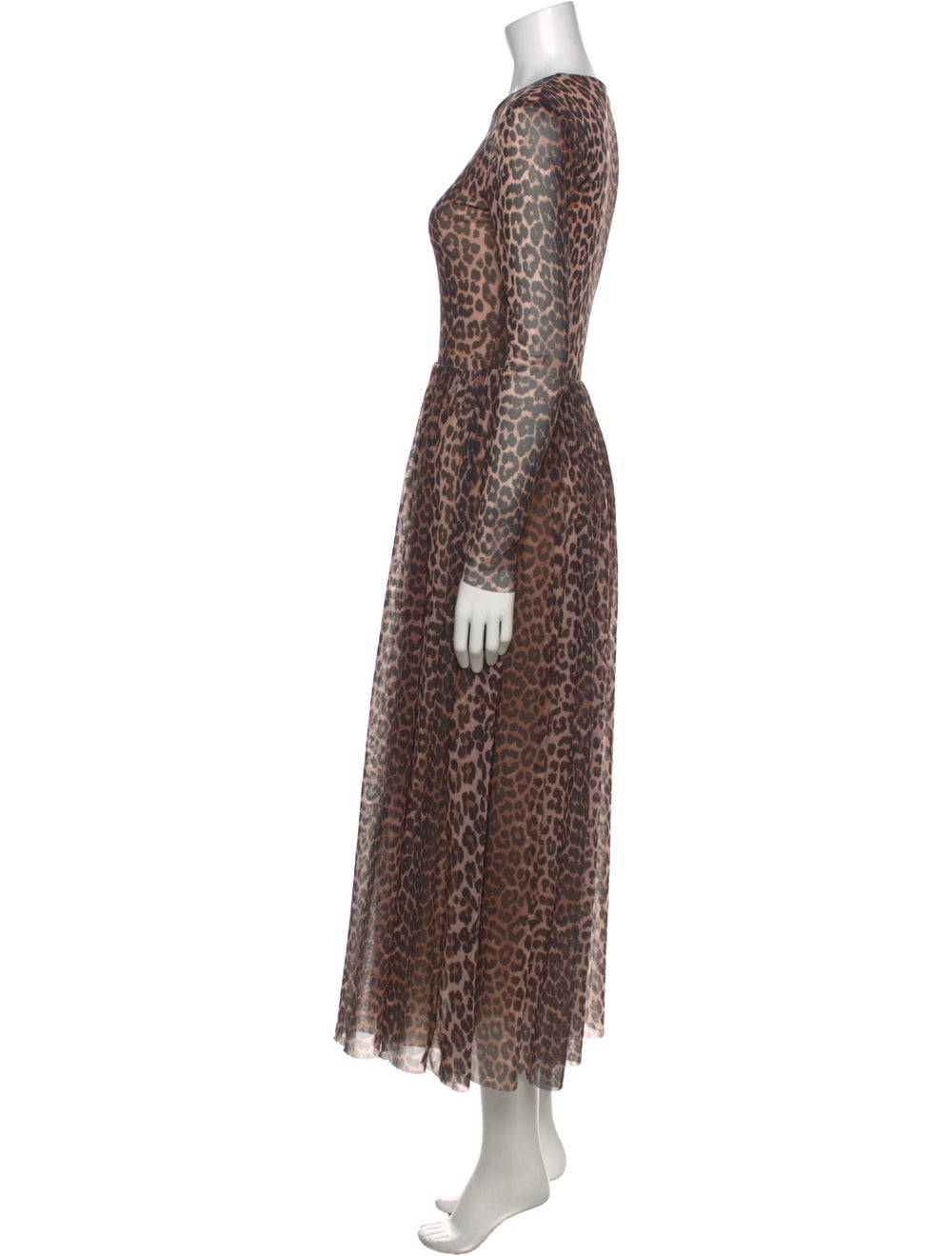 Ganni Animal Print Long Dress - image 2