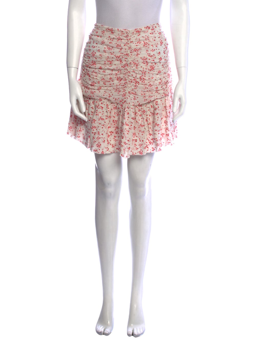 Ganni Floral Print Mini Skirt - image 1