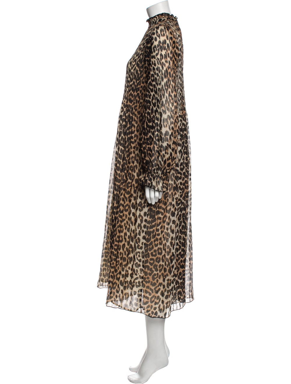 Ganni Animal Print Long Dress - image 2
