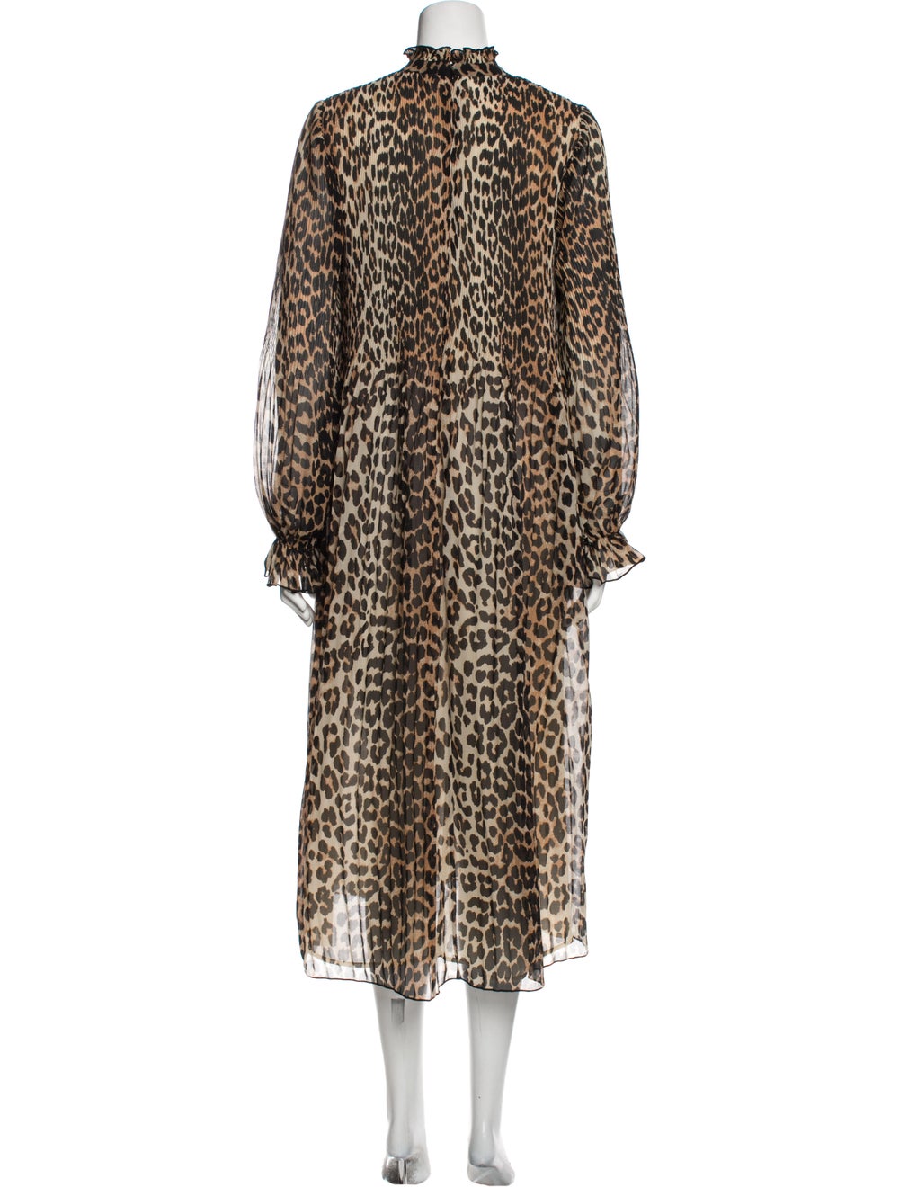 Ganni Animal Print Long Dress - image 3