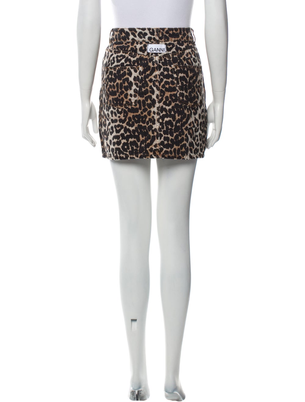 Ganni Animal Print Mini Skirt - image 3