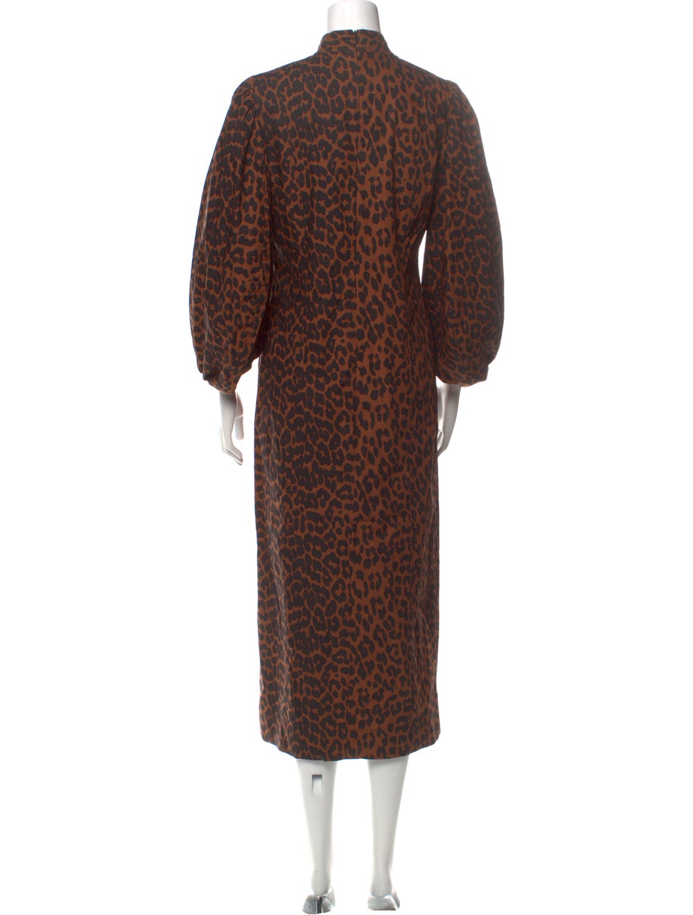 Ganni Animal Print Long Dress - image 3