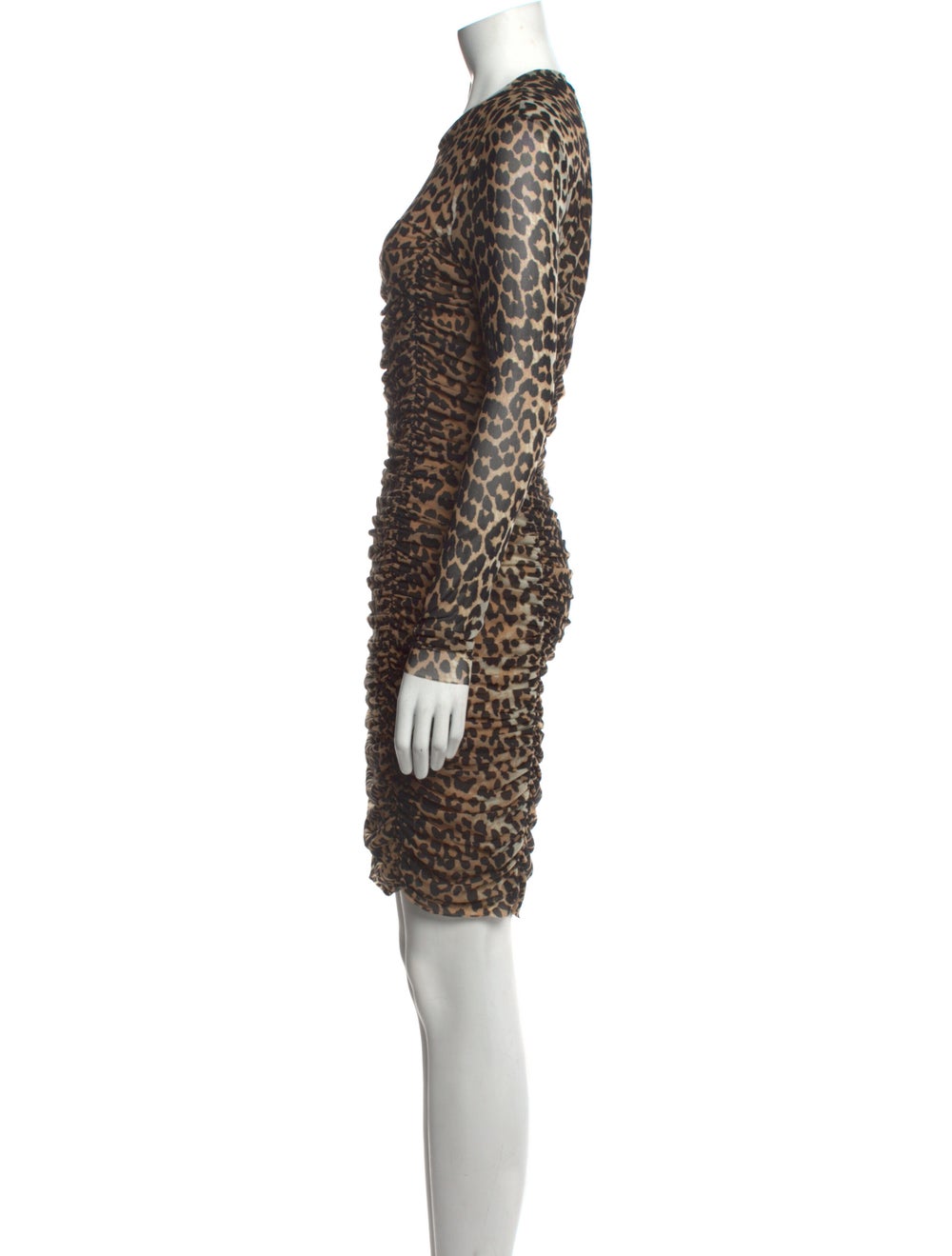 Ganni Animal Print Mini Dress - image 2