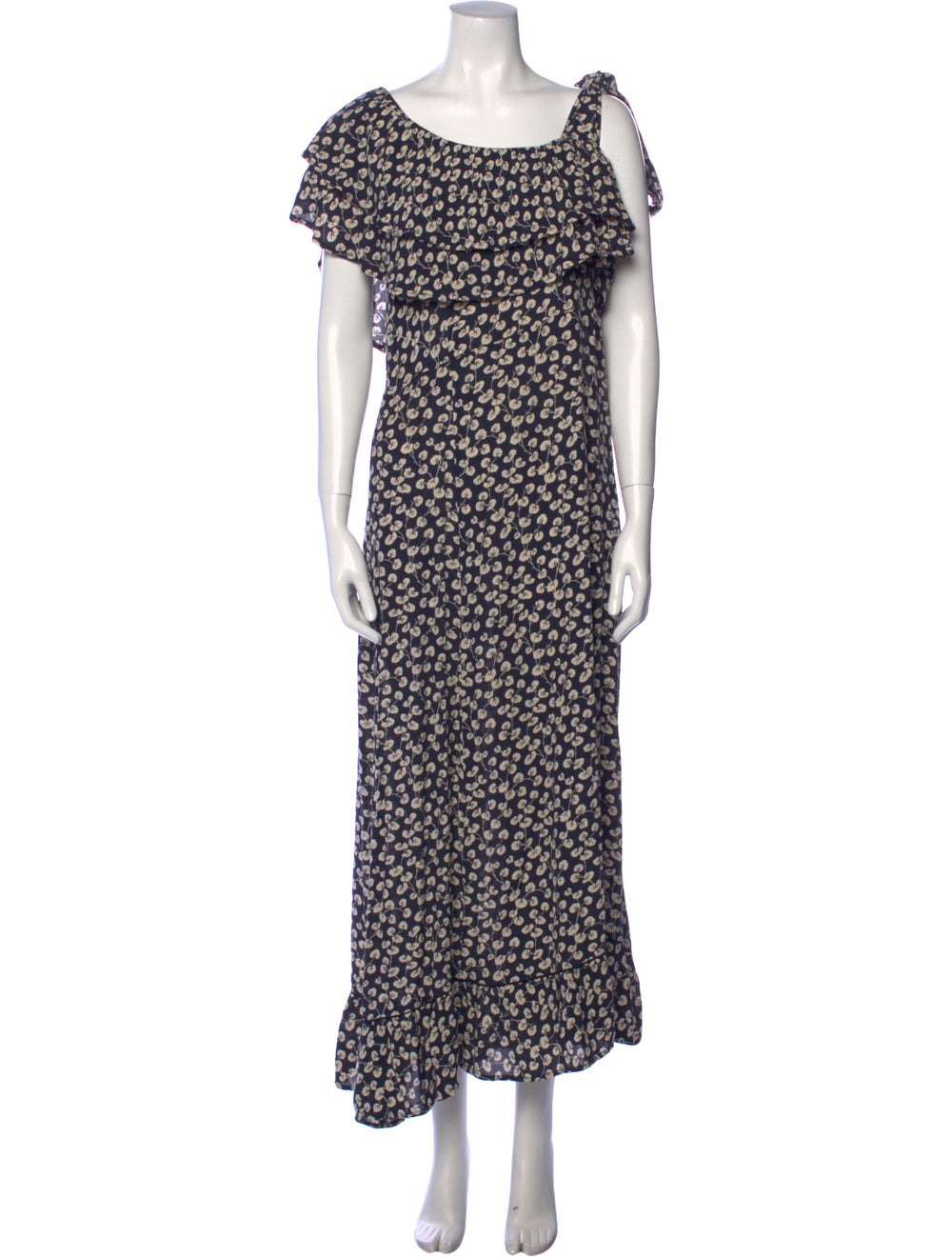 Ganni Floral Print Long Dress - image 1