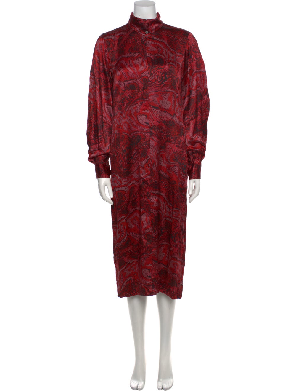 Ganni Silk Midi Length Dress - image 1
