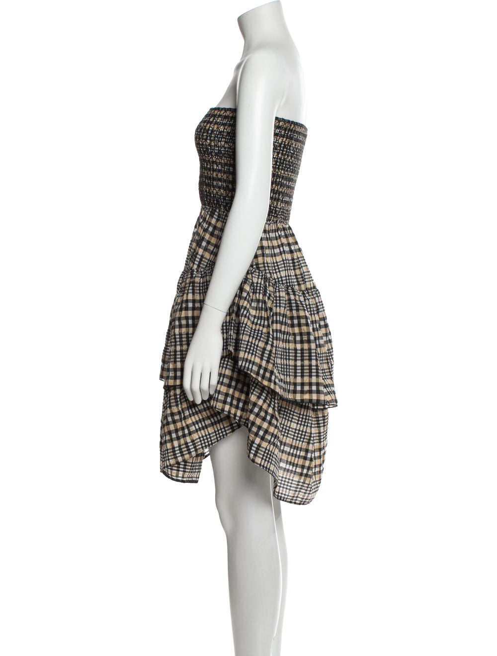 Ganni Plaid Print Mini Dress - image 2