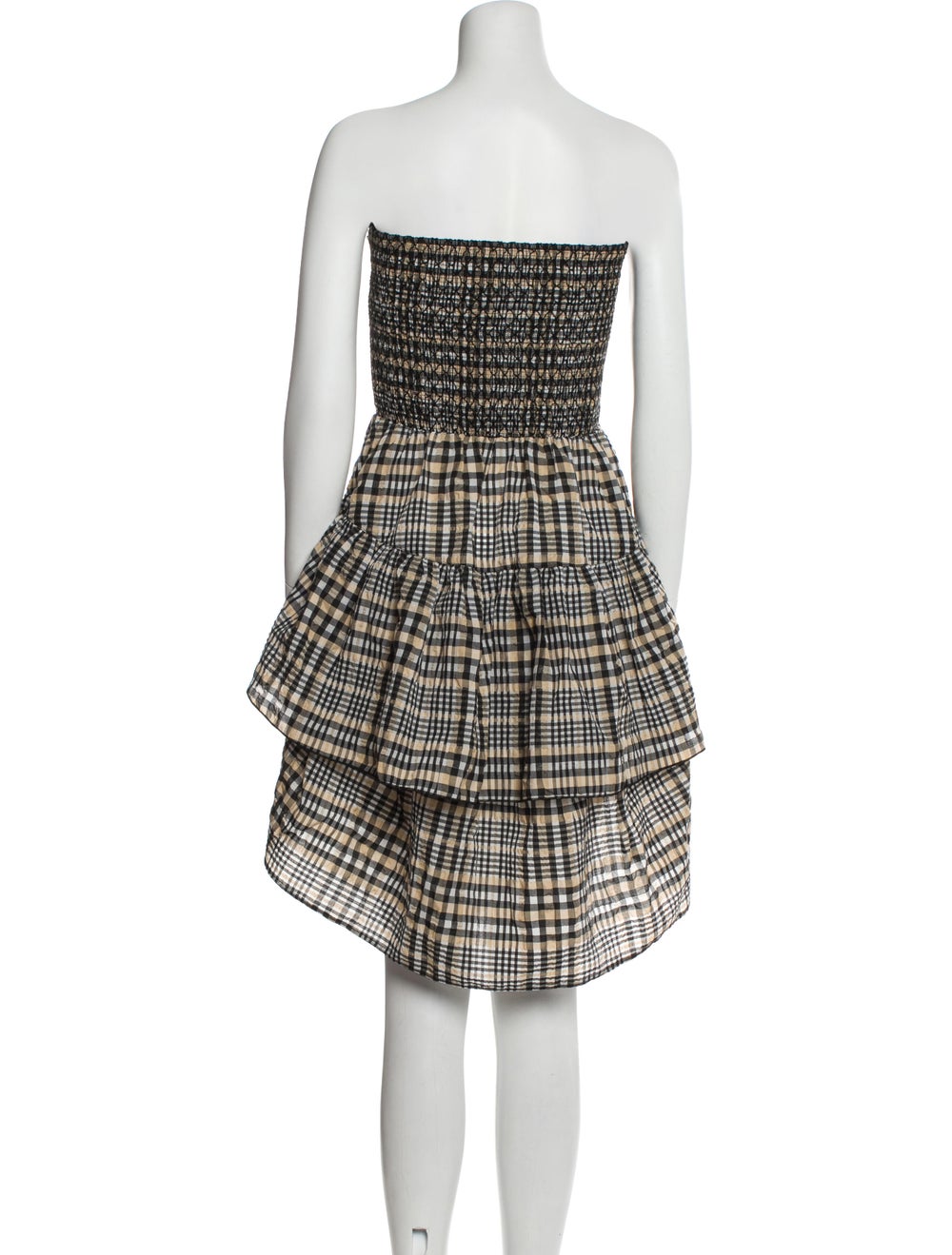 Ganni Plaid Print Mini Dress - image 3