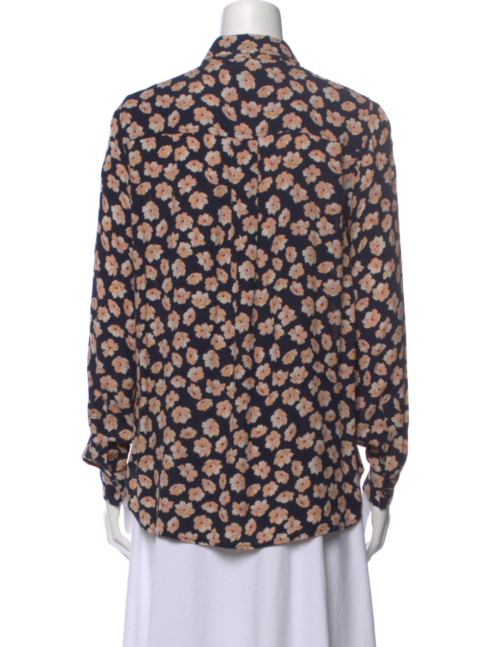 Ganni Printed Long Sleeve Button-Up Top - image 3