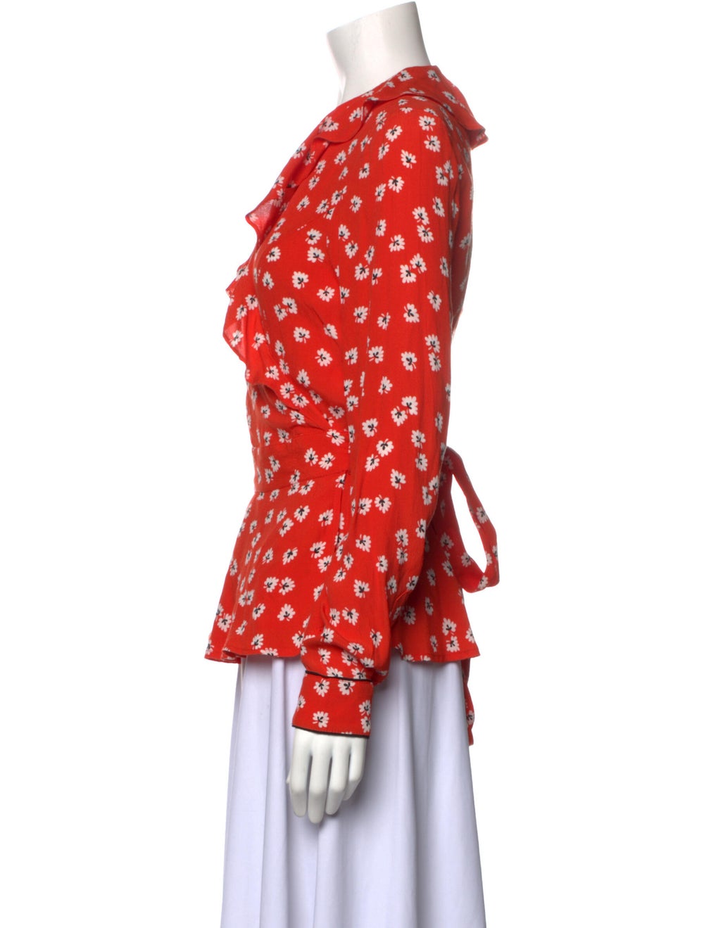Ganni Floral Print Long Sleeve Blouse - image 2