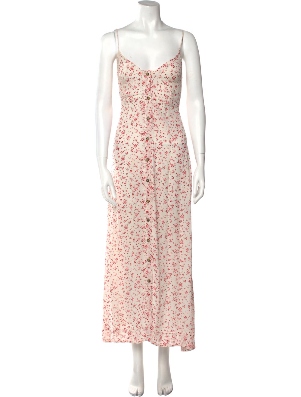 Ganni Floral Print Long Dress - image 1