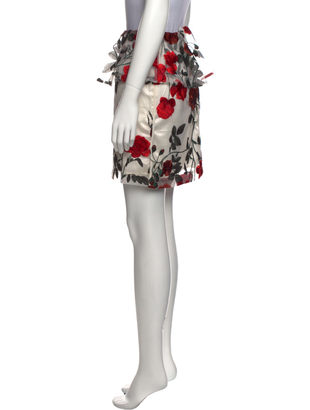 Ganni Floral Print Mini Skirt - image 2