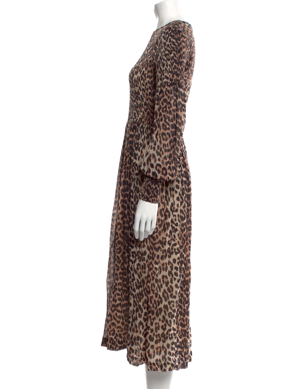 Ganni Animal Print Long Dress - image 2