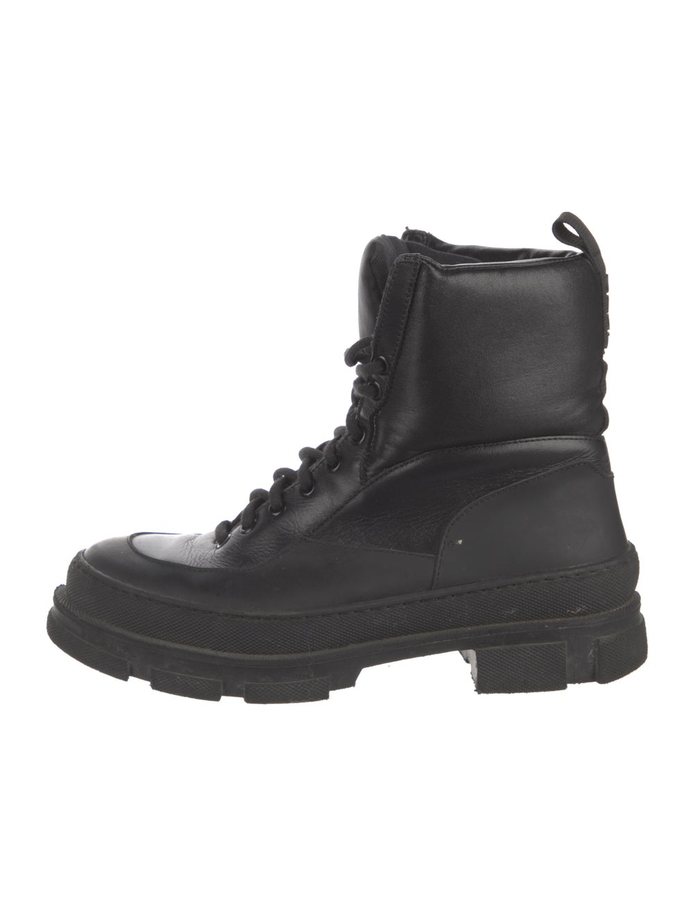 Ganni Leather Combat Boots - image 1