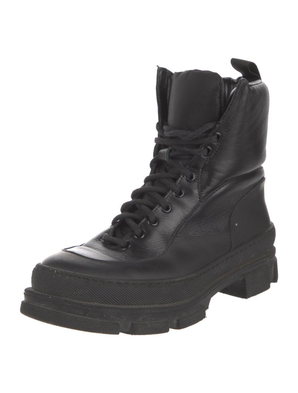 Ganni Leather Combat Boots - image 2