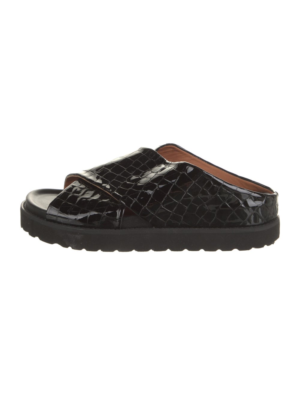 Ganni Patent Leather Slides - image 1
