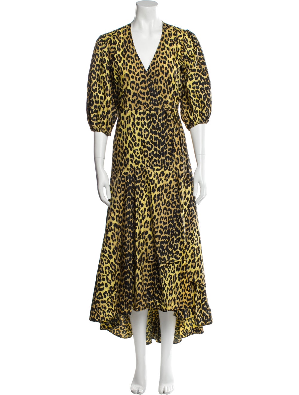 Ganni Animal Print Long Dress - image 1