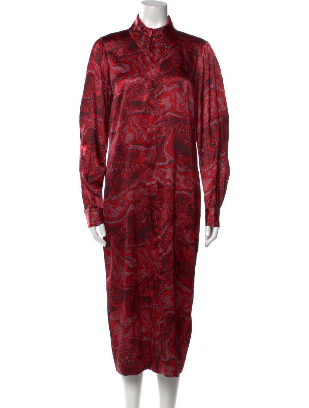 Ganni Silk Long Dress - image 1
