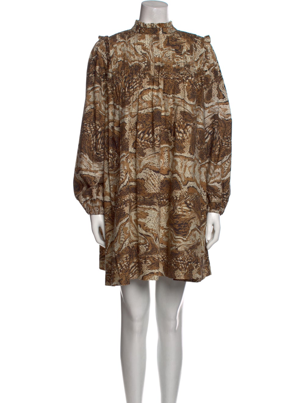 Ganni Printed Mini Dress - image 1