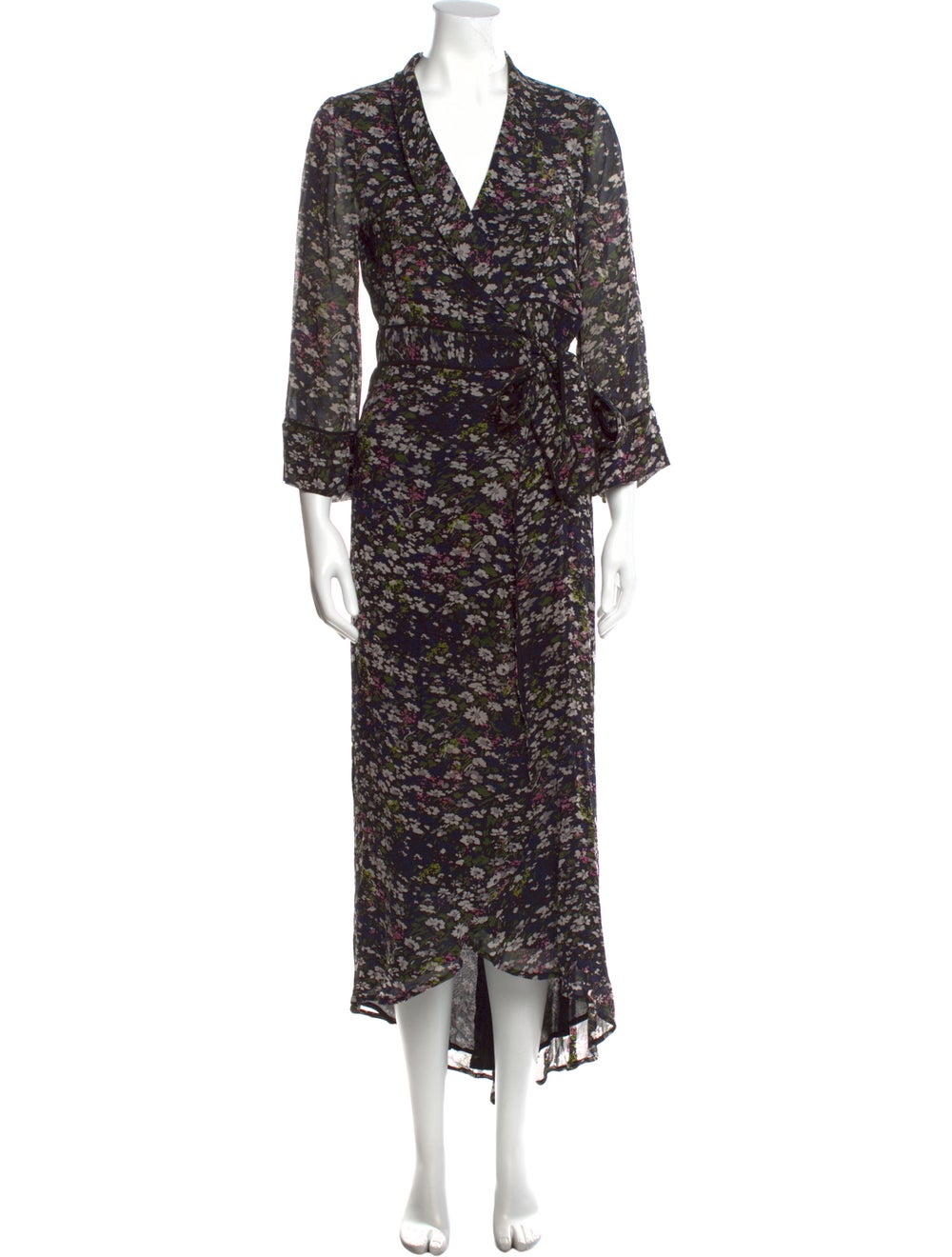 Ganni Floral Print Long Dress - image 1