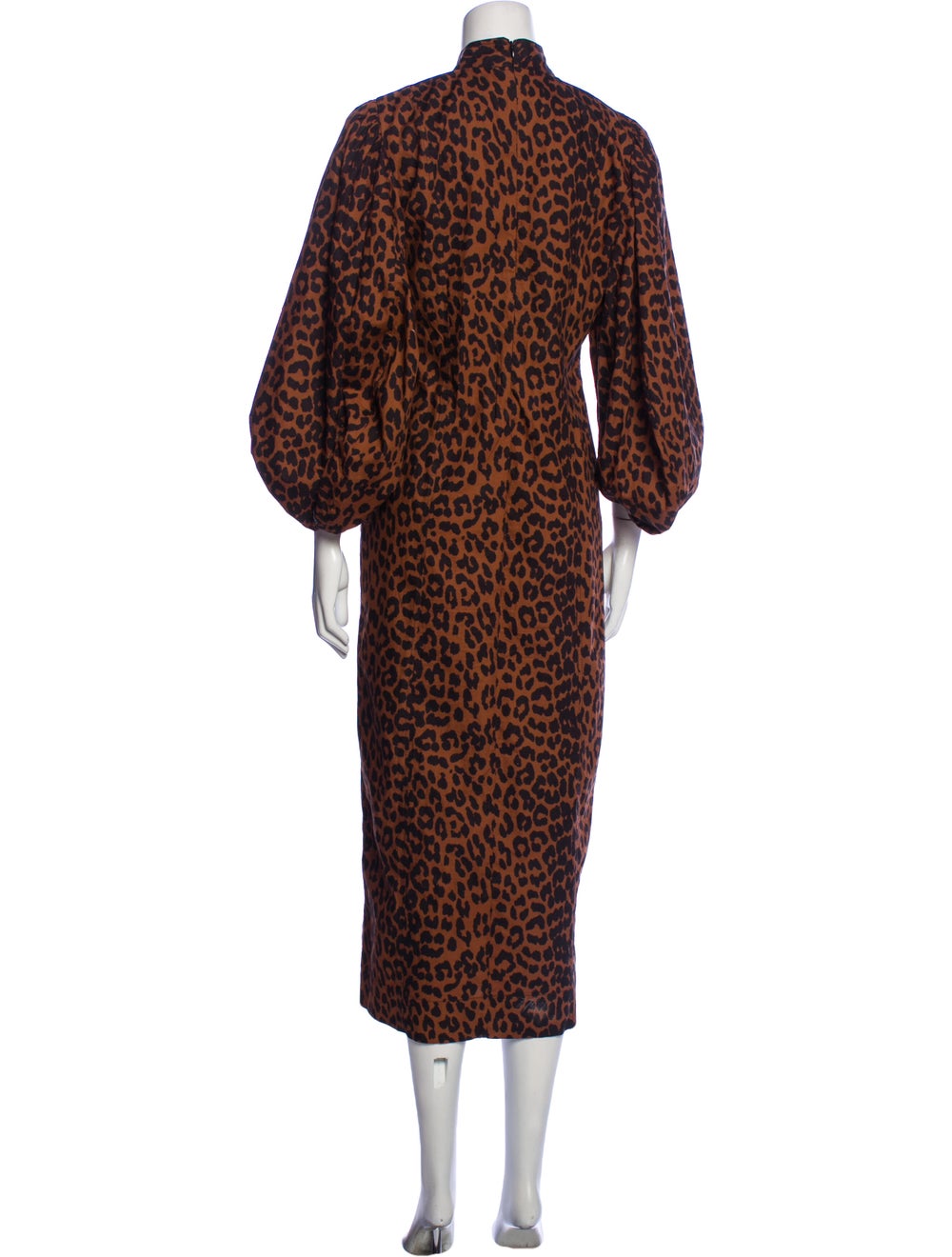 Ganni Animal Print Long Dress - image 3