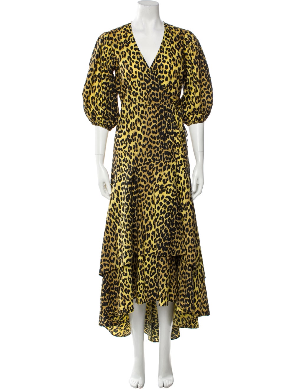 Ganni Animal Print Long Dress - image 1