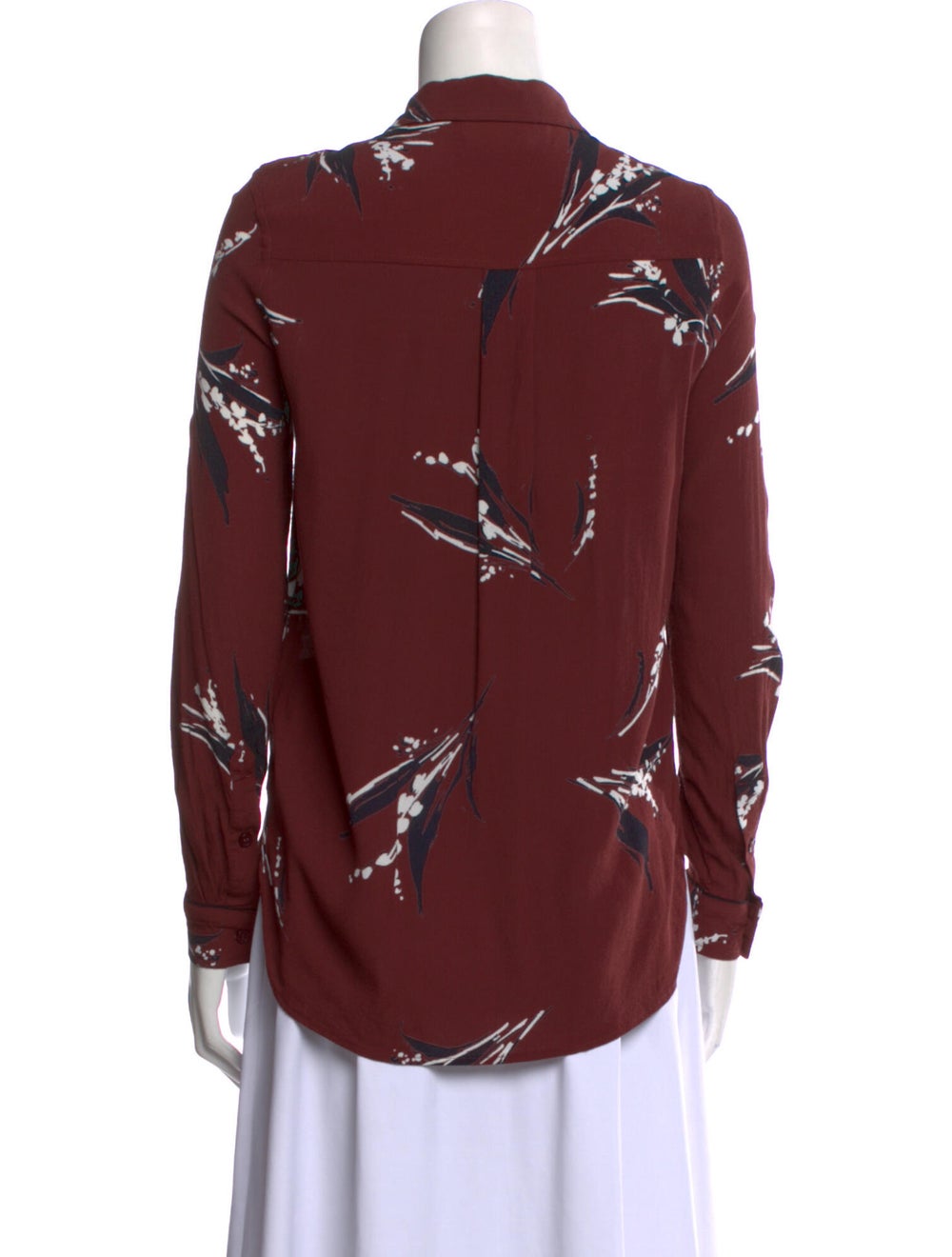 Ganni Printed Long Sleeve Button-Up Top - image 3