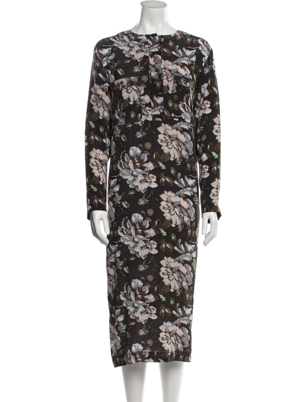Ganni Silk Long Dress - image 1