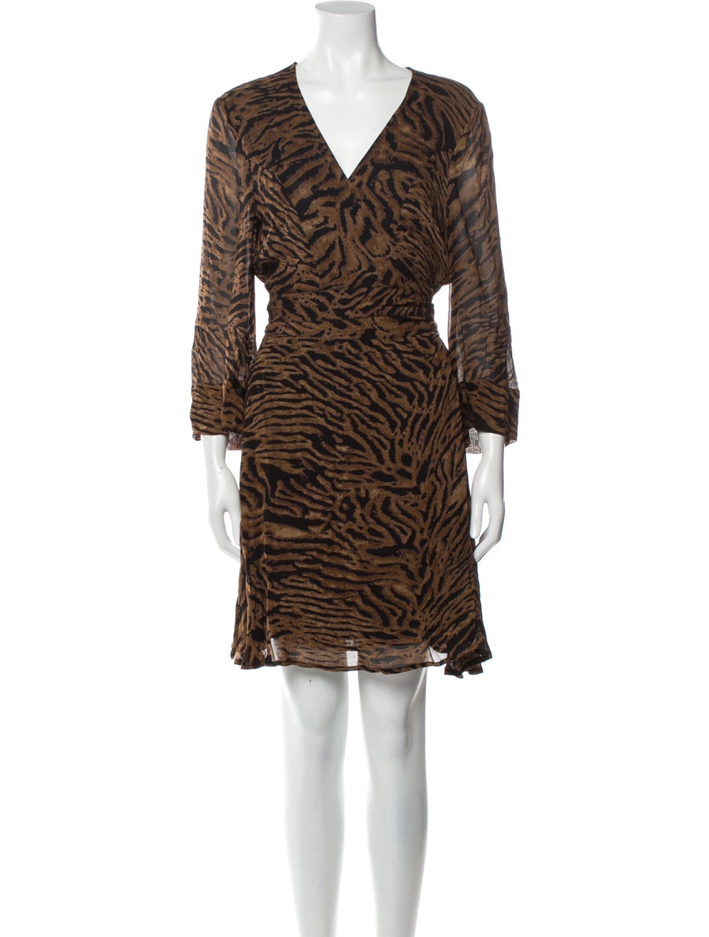Ganni Animal Print Mini Dress - image 1