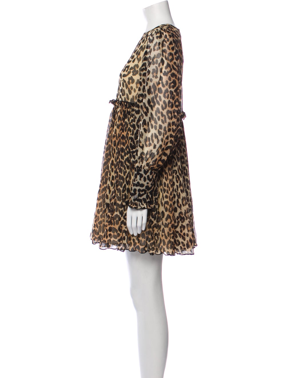Ganni Animal Print Mini Dress - image 2