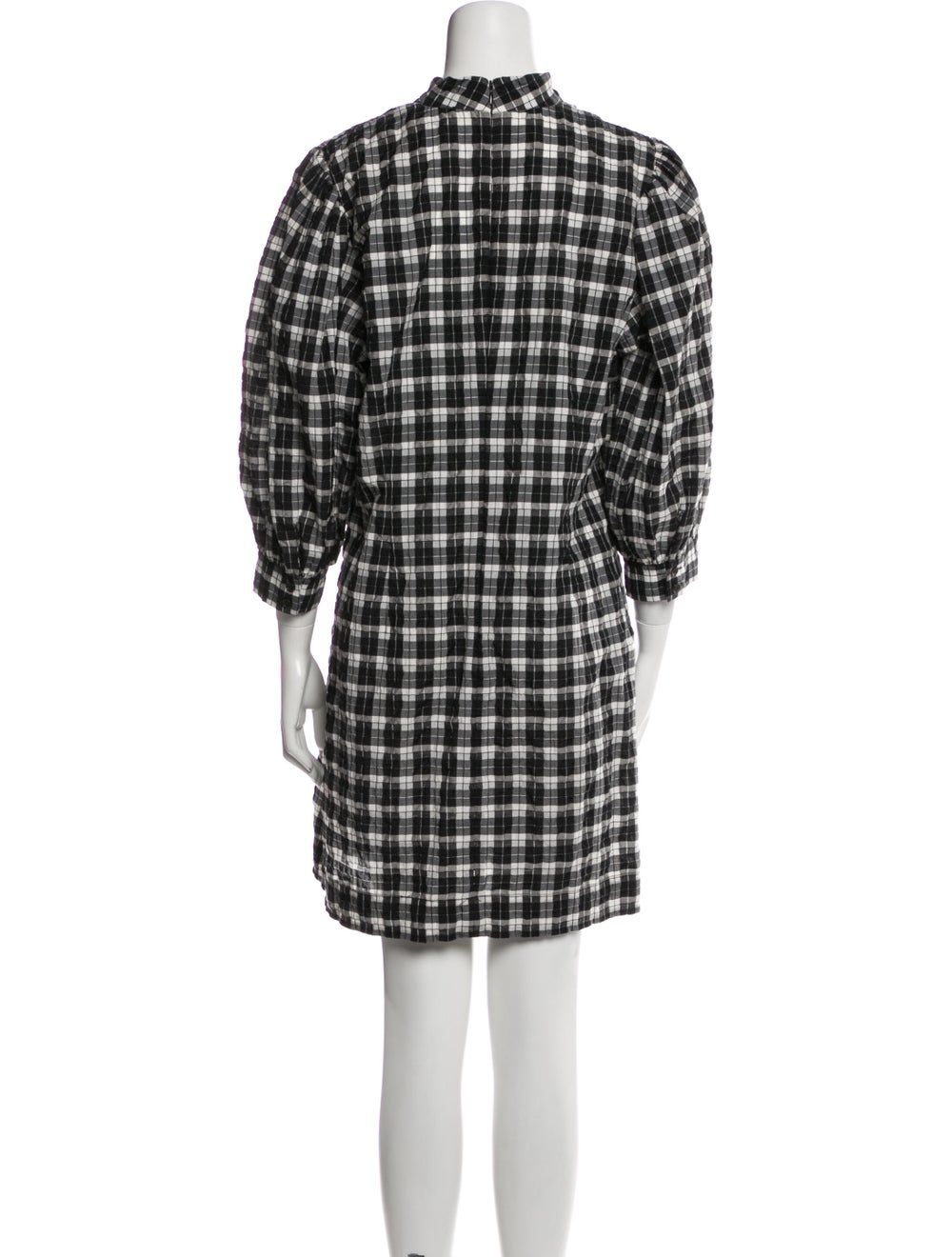 Ganni Plaid Print Mini Dress - image 3