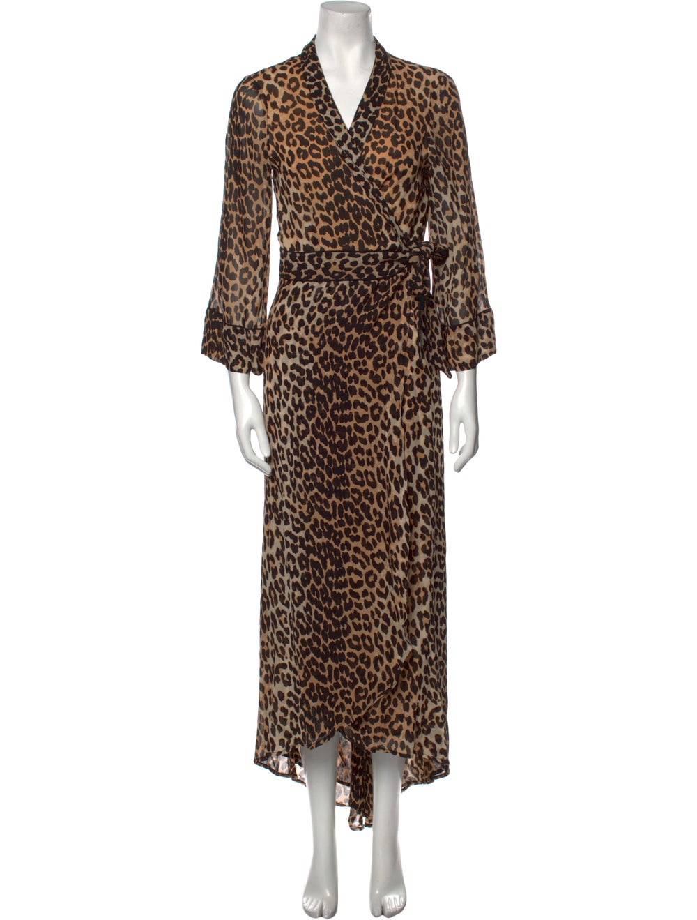 Ganni Animal Print Long Dress - image 1