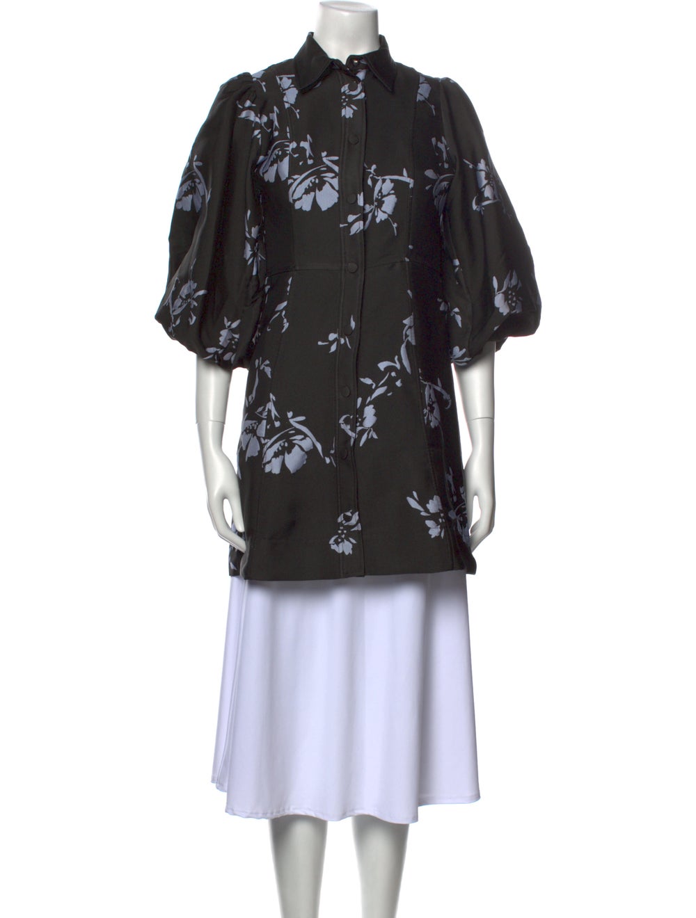 Ganni Floral Print Mini Dress - image 1