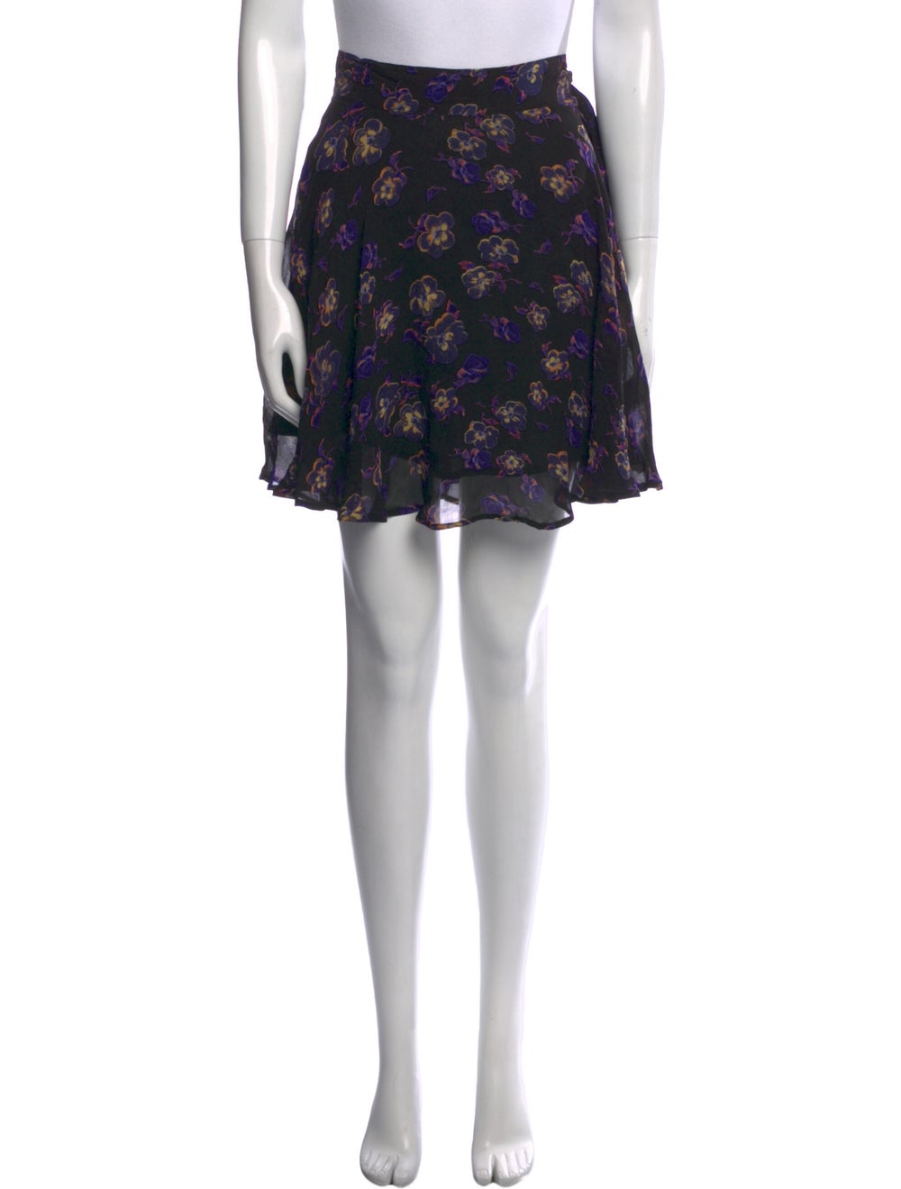 Ganni Floral Print Mini Skirt - image 1