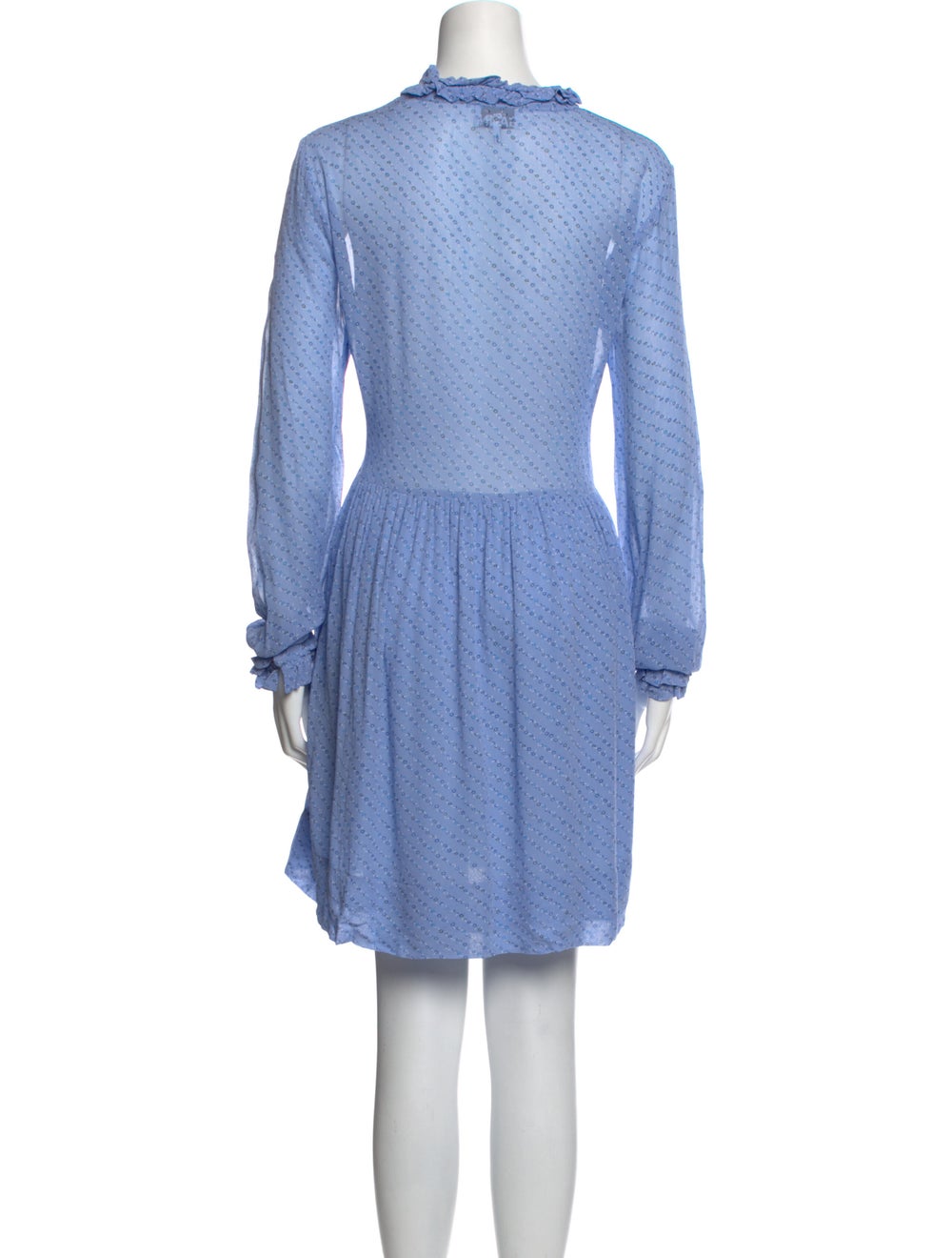 Ganni V-Neck Mini Dress - image 3