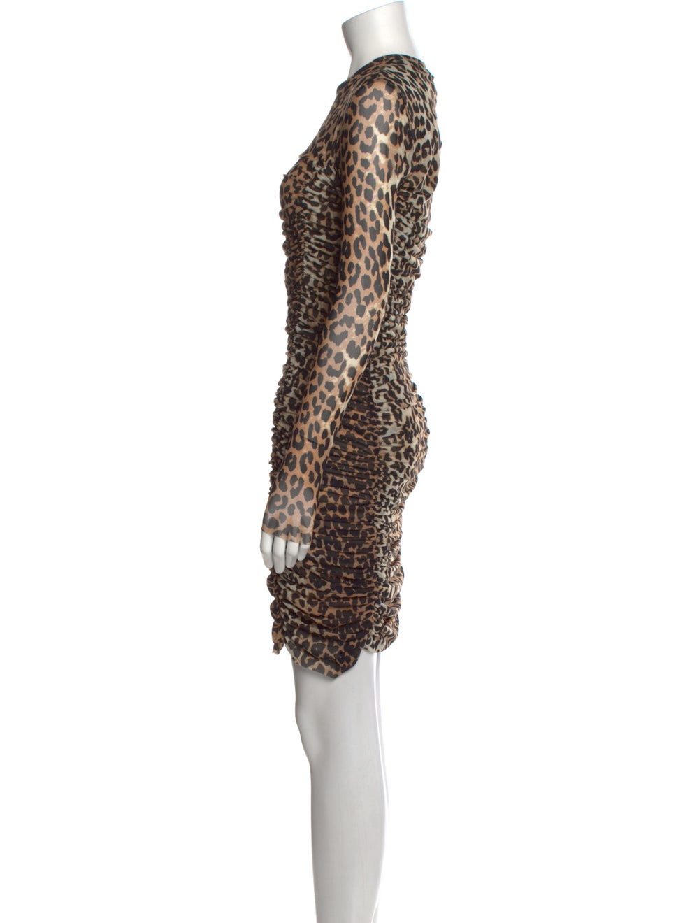 Ganni Animal Print Mini Dress - image 2