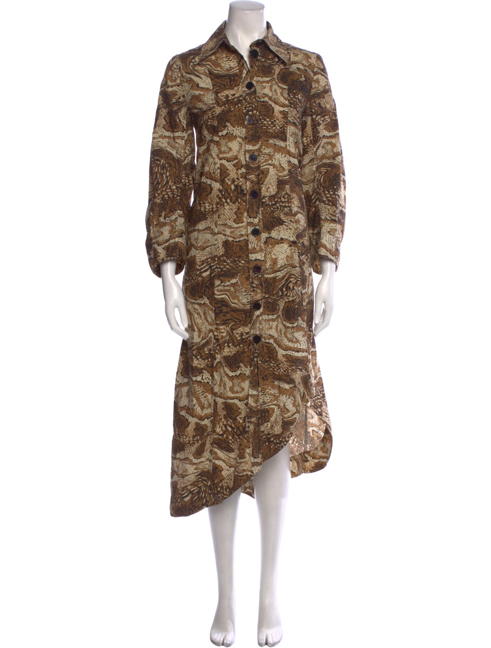 Ganni Printed Long Dress - image 1