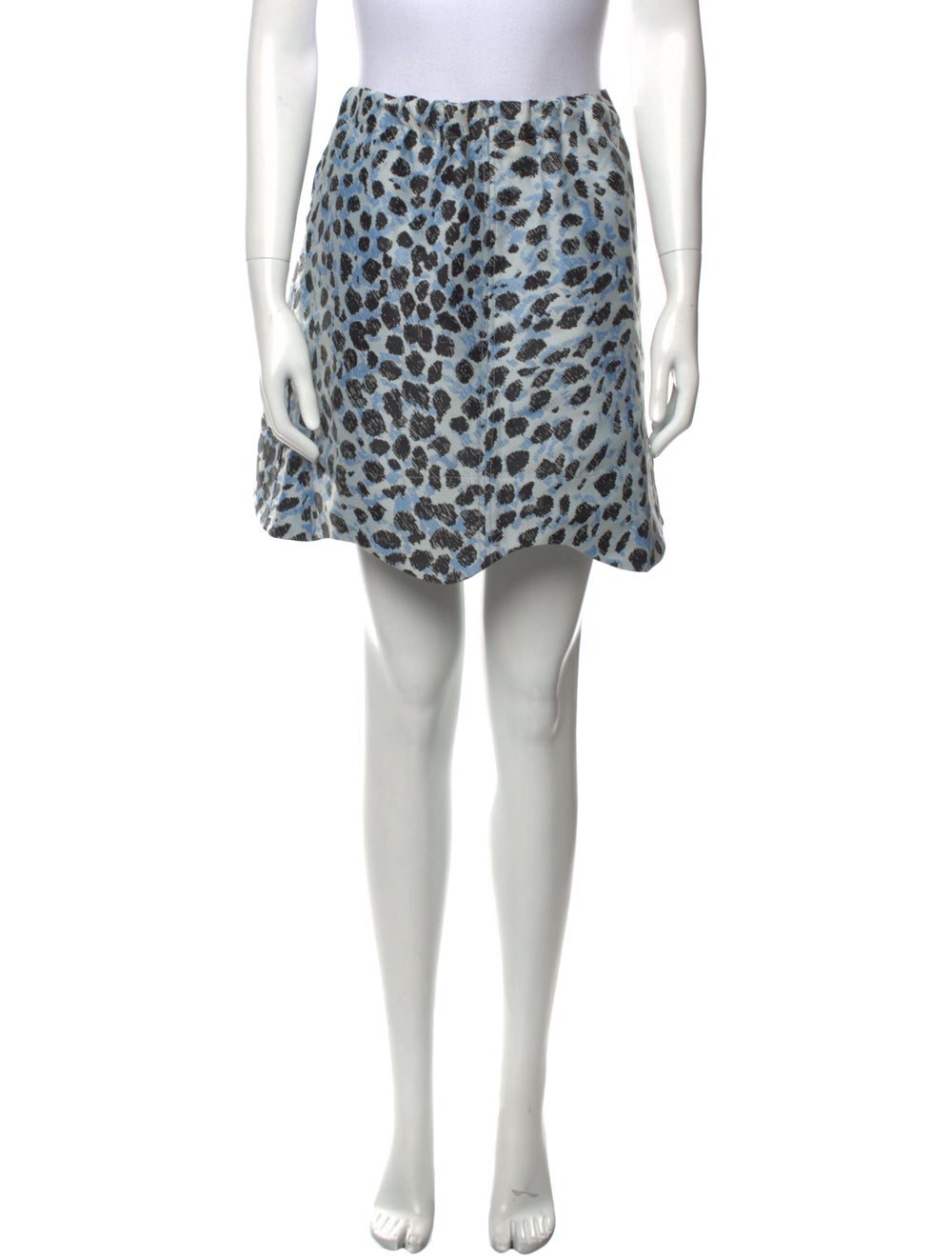 Ganni Animal Print Mini Skirt - image 1