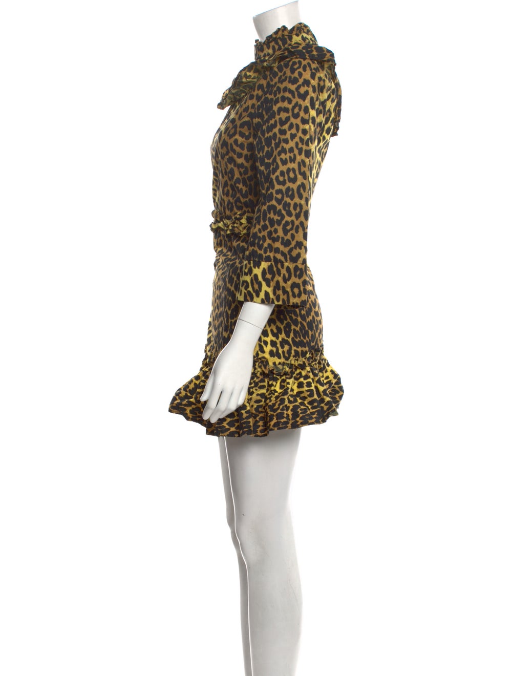 Ganni Animal Print Mini Dress - image 2