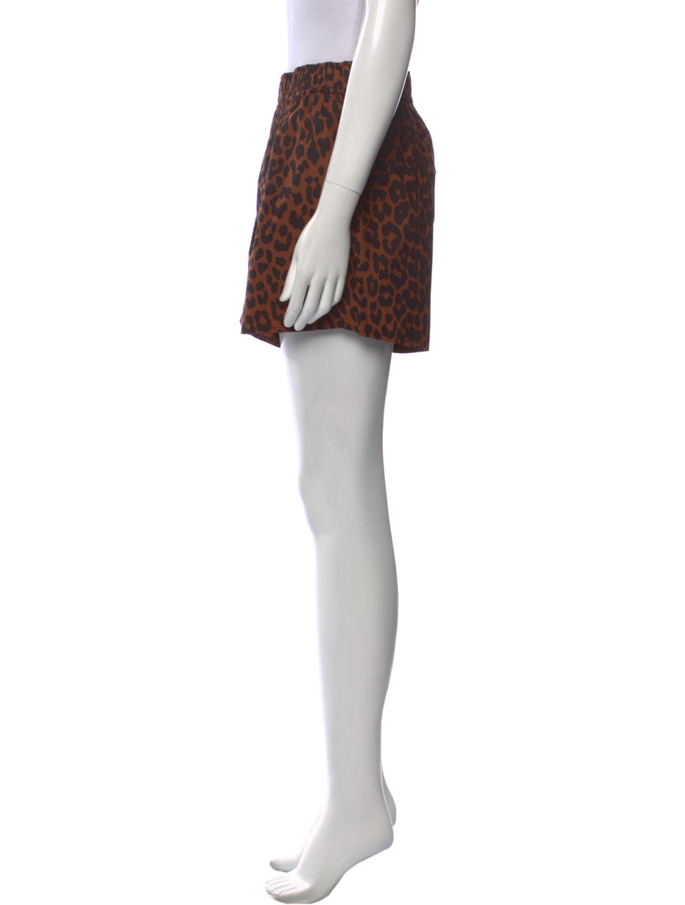Ganni Animal Print Mini Shorts - image 2
