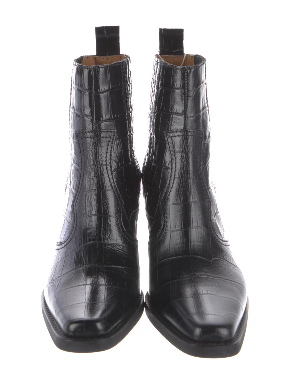 Ganni Embossed Leather Boots - image 3