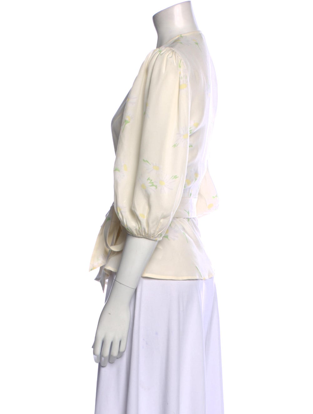 Ganni Silk V-Neck Blouse - image 2
