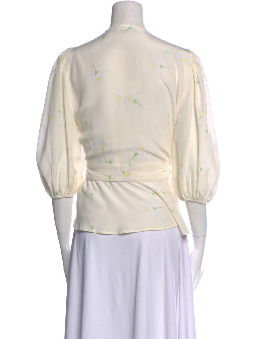 Ganni Silk V-Neck Blouse - image 3