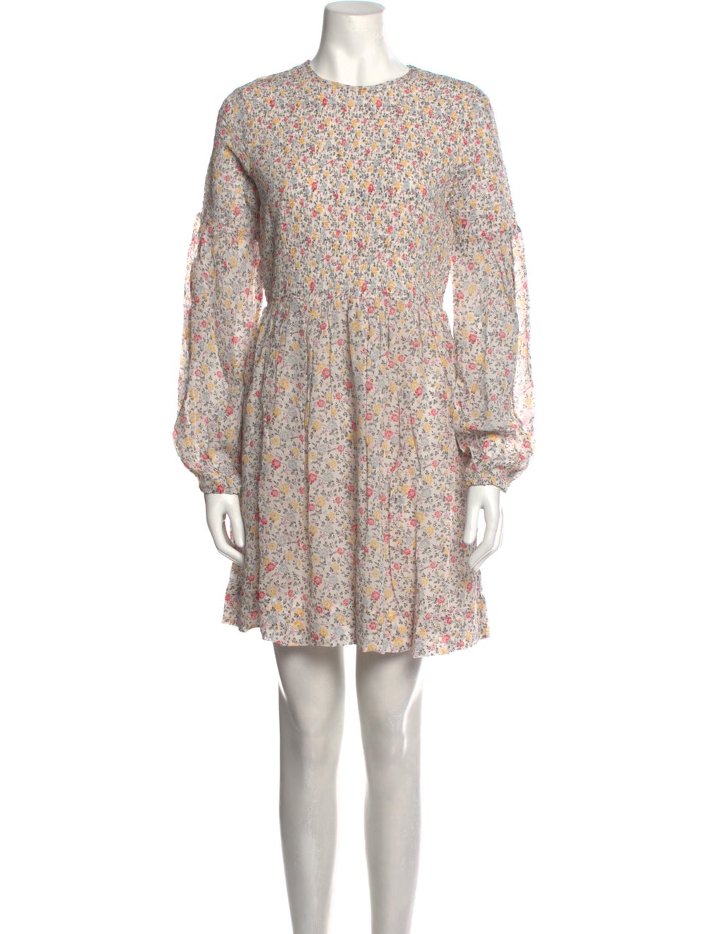 Ganni Floral Print Mini Dress - image 1
