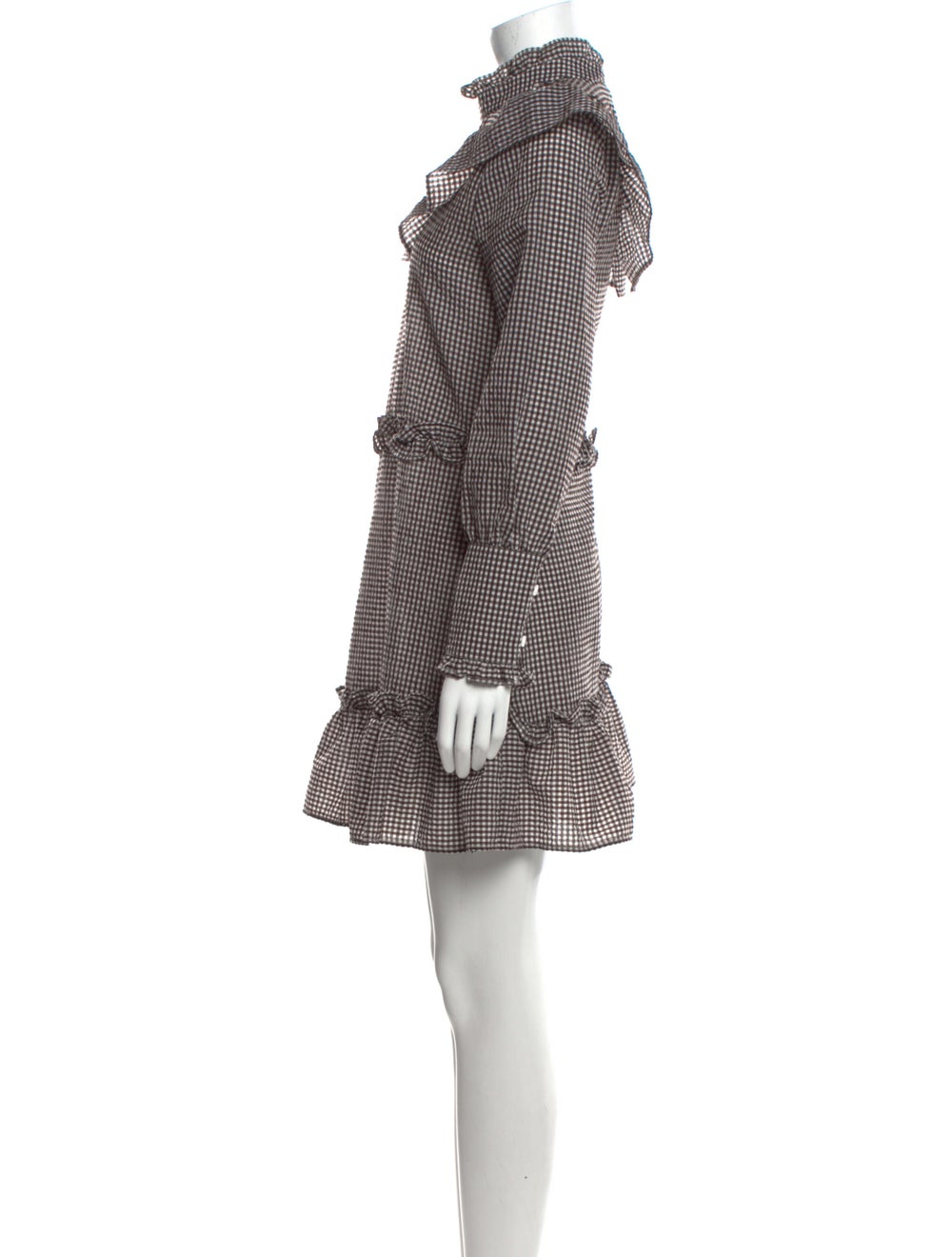 Ganni Plaid Print Mini Dress - image 2