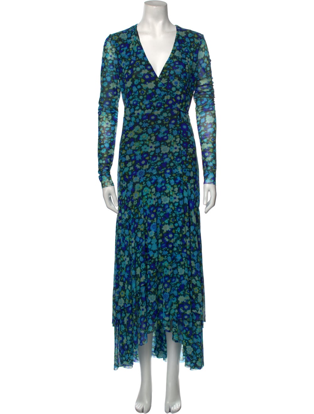 Ganni Floral Print Long Dress - image 1
