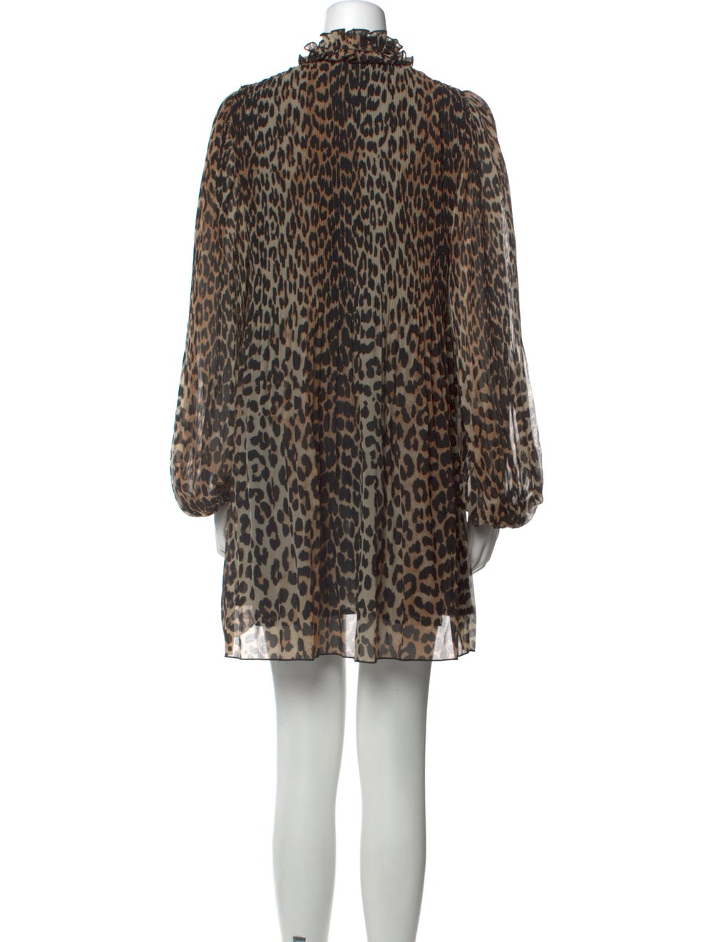 Ganni Animal Print Mini Dress - image 3