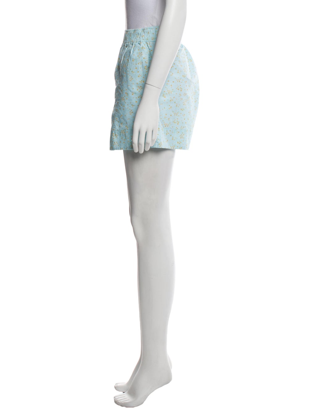 Ganni Floral Print Mini Shorts - image 2