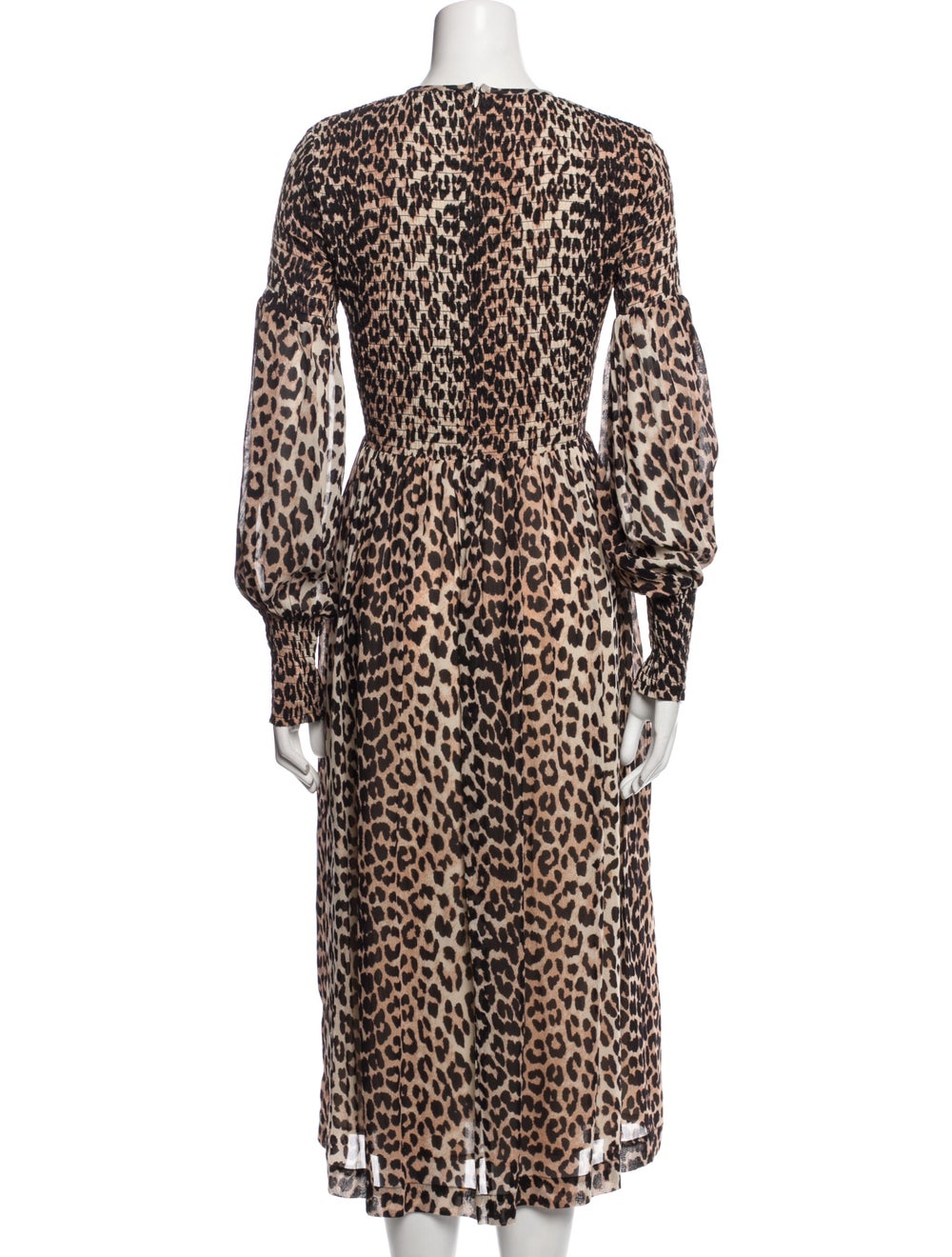 Ganni Animal Print Long Dress - image 3