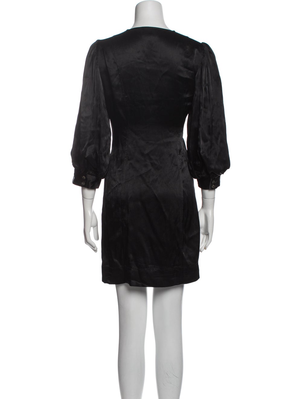 Ganni V-Neck Mini Dress - image 3