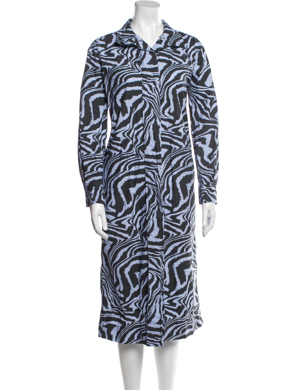 Ganni Printed Midi Length Dress - image 1